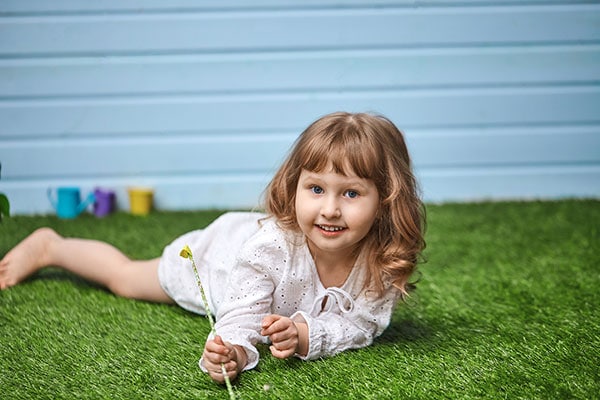 Artificial grass for playground